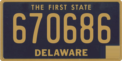 DE license plate 670686