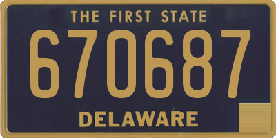 DE license plate 670687
