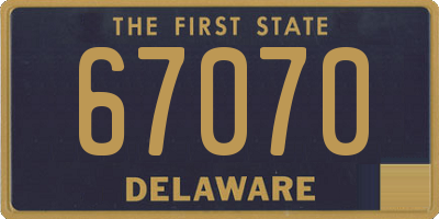 DE license plate 67070