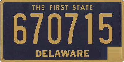 DE license plate 670715