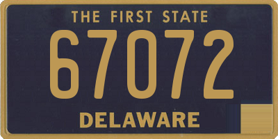 DE license plate 67072