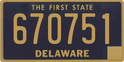 DE license plate 670751