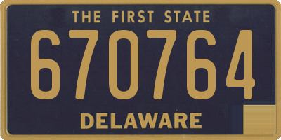 DE license plate 670764