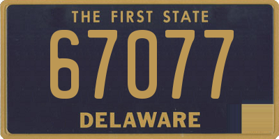 DE license plate 67077