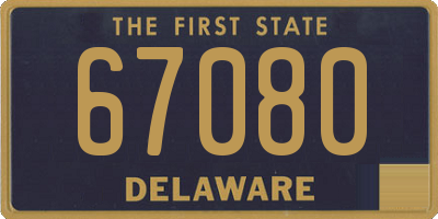 DE license plate 67080