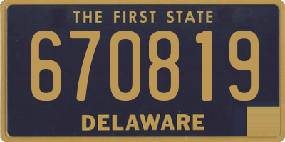 DE license plate 670819