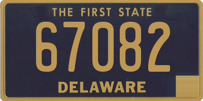 DE license plate 67082
