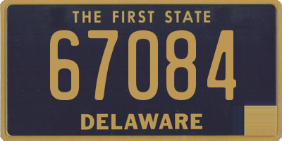DE license plate 67084