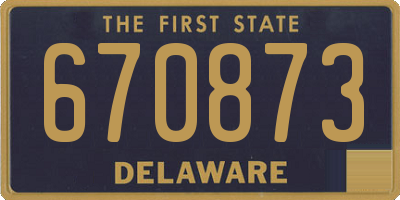 DE license plate 670873