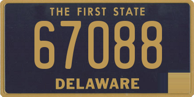 DE license plate 67088