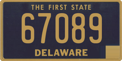 DE license plate 67089