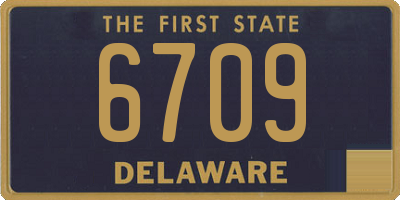 DE license plate 6709