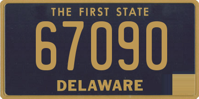 DE license plate 67090