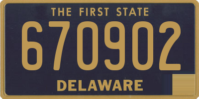 DE license plate 670902