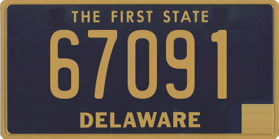 DE license plate 67091