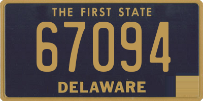 DE license plate 67094