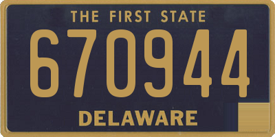 DE license plate 670944