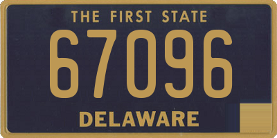 DE license plate 67096