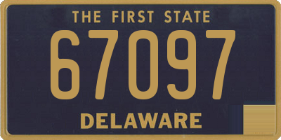 DE license plate 67097