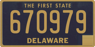 DE license plate 670979
