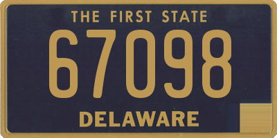 DE license plate 67098