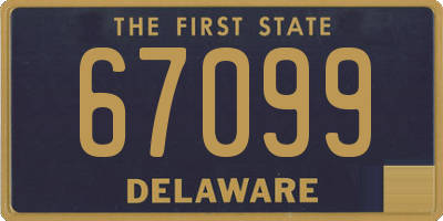 DE license plate 67099