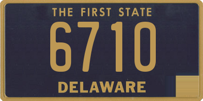 DE license plate 6710