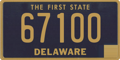 DE license plate 67100