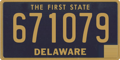 DE license plate 671079