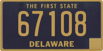 DE license plate 67108