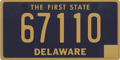 DE license plate 67110