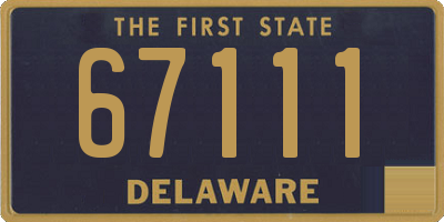 DE license plate 67111