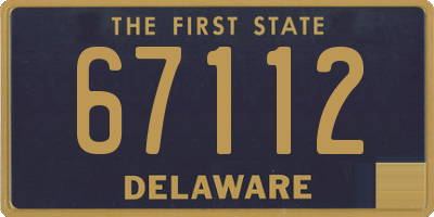DE license plate 67112