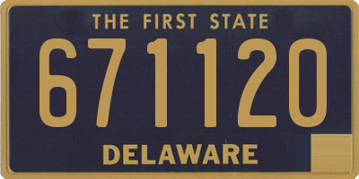 DE license plate 671120