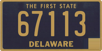 DE license plate 67113