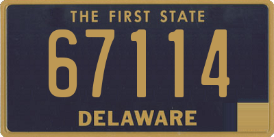 DE license plate 67114