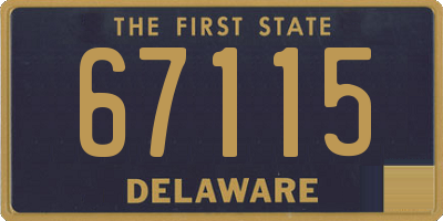 DE license plate 67115
