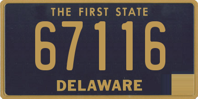 DE license plate 67116