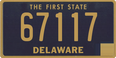DE license plate 67117