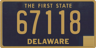 DE license plate 67118