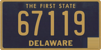 DE license plate 67119