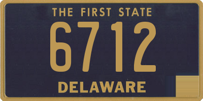 DE license plate 6712