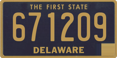 DE license plate 671209