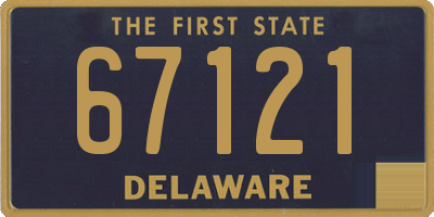 DE license plate 67121