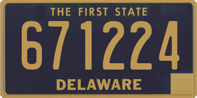 DE license plate 671224