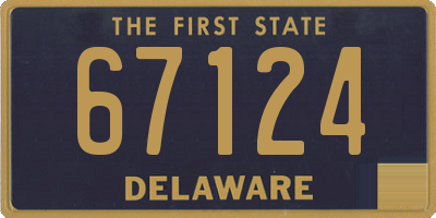 DE license plate 67124