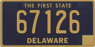 DE license plate 67126