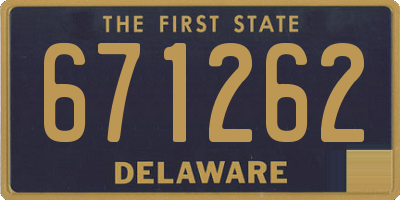 DE license plate 671262