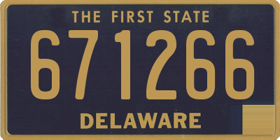 DE license plate 671266