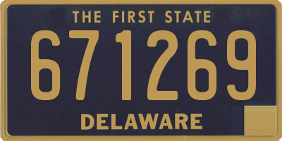 DE license plate 671269
